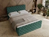 Boxspringbett mit Bettkasten 140x200 Lunaris Grün