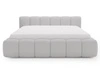 Polsterbett ohne Bettkasten mit Lattenrost 160x200 Cloud Low aus Bouclé-Stoff Grau