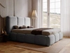 Polsterbett mit Bettkasten und Lattenrost 160x200 Bubble Grau