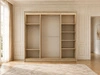Schiebetürenschrank 250 cm mit LED-Beleuchtung Diano Eiche Sonoma