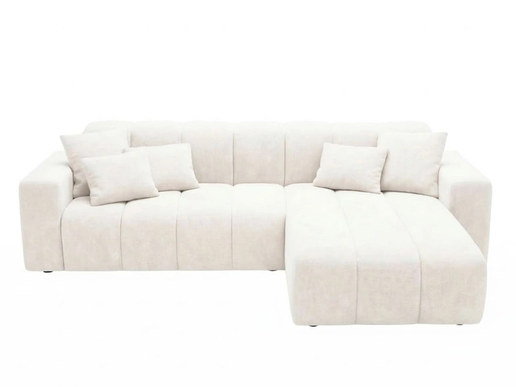 Ecksofa L-Form Rechts Nork Creme