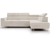 Ecksofa mit Schlaffunktion und Bettkasten Berona rechts Beige