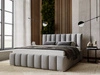 Polsterbett mit Bettkasten und Lattenrost 180x200 Neos Grau