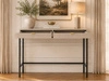 Schminktisch mit Schubladen Amber auf schwarzen Beinen