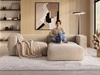 Ecksofa L-Form Rechts Moderne Cord Ecksofa Landi Beige