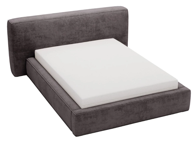 Polsterbett mit Bettkasten und Lattenrost 180x200 Monza Dunkelgrau
