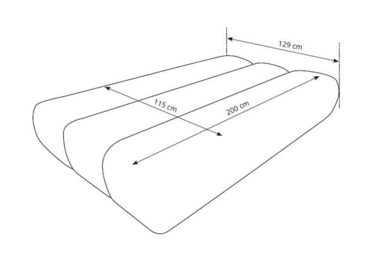 Schlafsofa mit verstellbarer Rückenlehne, Schlaffunktion und Bettkasten Figo Beige