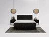 Boxspringbett mit Bettkasten 180x200 Forte Schwarz