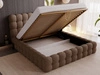 Polsterbett mit Bettkasten und Lattenrost 120x200 Twist Braun