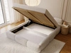 Polsterbett mit Bettkasten und Bettrost 200x200 Sweet Low Beige