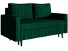 Schlafsofa mit Bettfunktion und Bettkasten Castelo Grün