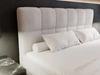 Boxspringbett mit Bettkasten 180x200 Bouclé-Stoff Alicante Grau