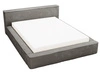 Polsterbett mit Bettkasten und Lattenrost 120x200 Lago Grau