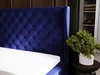 Polsterbett mit Bettkasten und Lattenrost 180x200 Kingston Dunkelblau