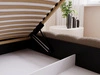 Polsterbett mit Bettkasten und Lattenrost 200x200 Cloud Low Bouclé-Stoff Braun