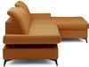 Ecksofa L-Form Rechts mit Schlaffunktion und Bettkasten Hannover Orange