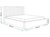 Polsterbett mit Bettkasten und Lattenrost 180x200 Toscania Beige