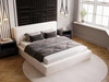 Polsterbett mit Bettkasten und Lattenrost 180x200 Monaco Creme