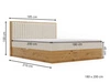 Boxspringbett mit Bettkasten 180x200 Forest Dunkelgrau