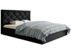 Polsterbett mit Bettkasten und Lattenrost 140x200 Salento Schwarz