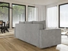Schlafsofa mit Bettfunktion und Bettkasten Pori Grau