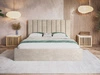 Polsterbett mit Bettkasten und Lattenrost 120x200 Sesto Beige