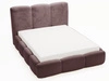 Polsterbett mit Bettkasten und Lattenrost 140x200 Bubble Braun