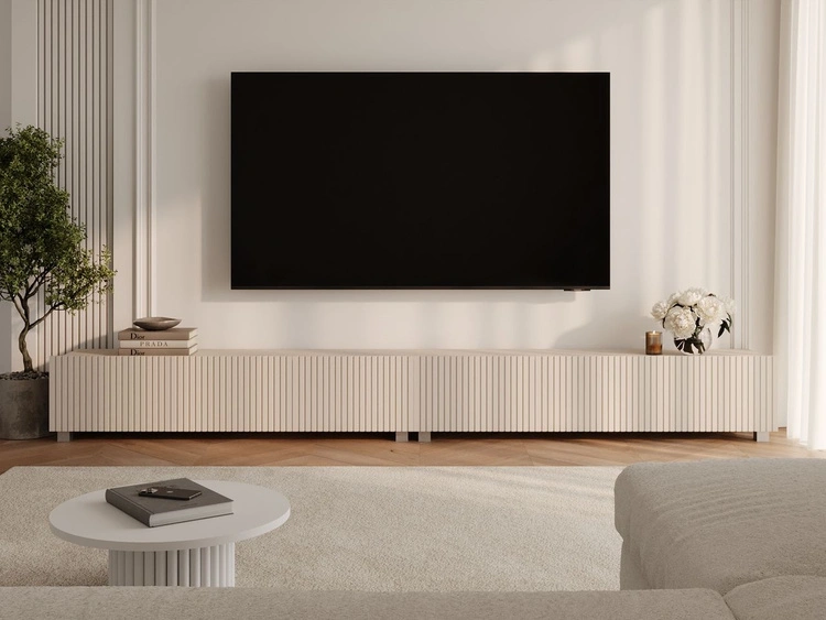 TV-Lowboard mit Türen 300 cm Kioto Cashmere