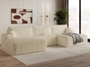 Wohnlandschaft mit Schlaffunktion und Bettkasten Serene Beige