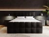 Boxspringbett mit Bettkasten 200x200 Alicante Schwarz