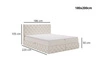 Boxspringbett mit Bettkasten 180x200 Canolo Schwarz