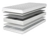 Bonell-Federkernmatratze mit Polyurethanschaum Formo 200x200