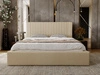 Polsterbett mit Bettkasten und Lattenrost 140x200 Malmo Beige