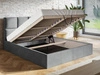 Polsterbett mit Bettkasten und Lattenrost 160x200 Malo Dunkelgrau