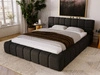 Polsterbett mit Bettkasten und Lattenrost 160x200 Alicante Boucle Schwarz