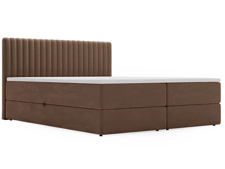 Boxspringbett mit Bettkasten 160x200 Marbella Braun