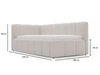 Jugendbett Einzelbett mit Bettkasten und Lattenrost 90x200 Cloud One Beige
