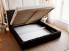 Polsterbett mit Bettkasten und Lattenrost 140x200 Astra Schwarz