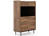 Vitrinenschrank 90 cm Vasa Braun
