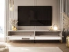 TV-Schrank für das Wohnzimmer 180 cm mit goldenen Metallbeinen und  LED-Beleuchtung Aurelie Kaschmir matt