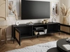 TV-Lowboard Boho mit zwei Türen auf Metallfüßen Bellance schwarz