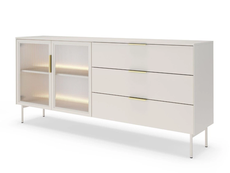 Kommode mit Türen und Schubladen Lumina Kaschmir