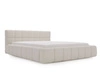 Polsterbett mit Bettkasten und Lattenrost 120x200 Alicante Boucle Beige