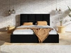 Polsterbett mit Bettkasten und Lattenrost 180x200 Malo Schwarz