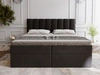 Boxspringbett mit Bettkasten 180x200 Mocca Schwarz