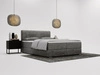 Boxspringbett mit Bettkasten 120x200 Forte Grau