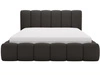 Polsterbett mit Bettkasten und Lattenrost 120x200 Cloud Bouclé-Stoff Schwarz