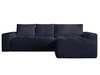 Ecksofa L-Form Rechts mit Schlaffunktion und Bettkasten Portland Anthrazit