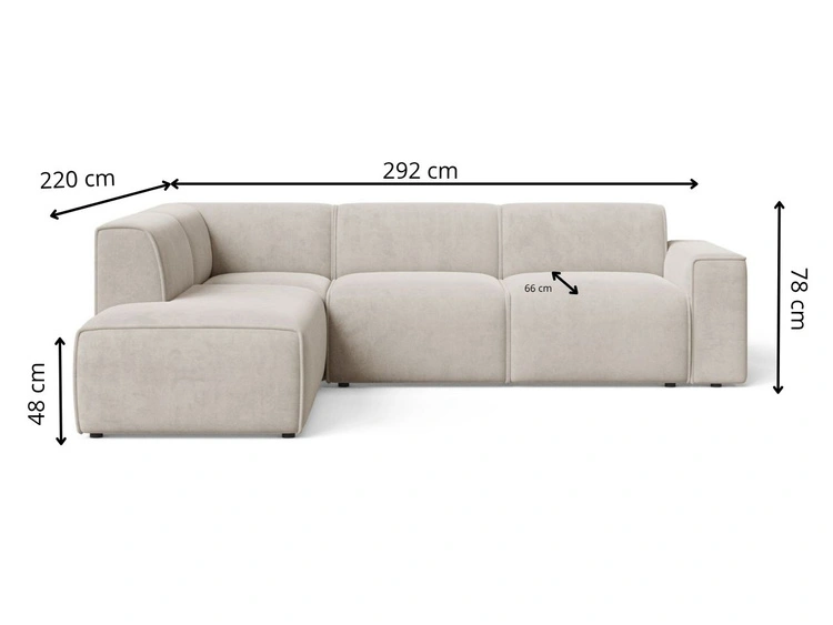 Ecksofa L-Form Links Eluno Dunkelgrau