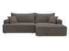 Ecksofa L-Form Rechts mit Schlaffunktion und Bettkasten California Dunkelgrau